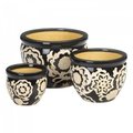 Summerfield Terrace Summerfield Terrace 10018723 Floral Nights Ceramic Planter Set 10018723